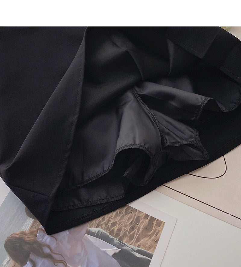 New Korean versatile age reducing high waist pleated skirt  5519