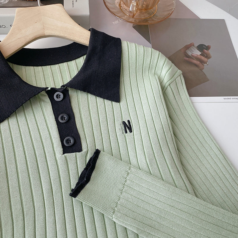 Vielseitiger altersreduzierender Pullover mit schmaler Passform 6624