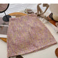 Korean version of A-shaped skirt with thin, fragrant style and tweed  5616