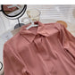 Casual outside with long sleeve top solid shirt  6262