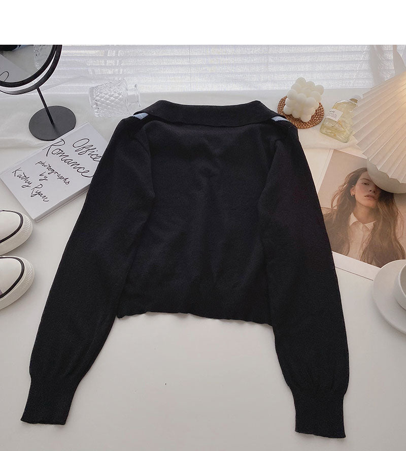 Aging Netz rot kariert kurz Langarm Pullover Top 6446