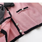 Xiaoxiangfeng V-neck color matching bow knit  6632