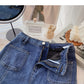 A-line skirt with new Korean design and thin Ruffle edge  5618
