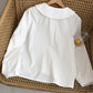 Old age literary style long sleeved shirt  6233