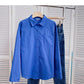 Solid shirt versatile casual design  6394