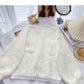 French Style Lace Edge round neck long sleeve top  6049