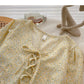 Korean version thin, sweet and gentle small broken flower top  6363
