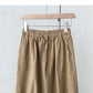 New Korean version simple and versatile elastic waist skirt  5685