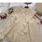 Lace design sense of foreign style aging doll collar top  6305
