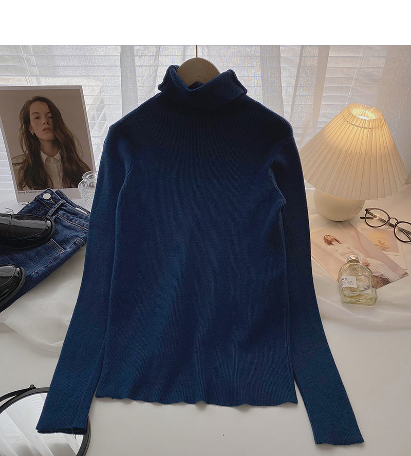 Knit bottomed shirt with slim fit top inside  6567