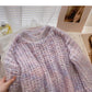 Korean design personalized color long sleeve Pullover loose top  5968