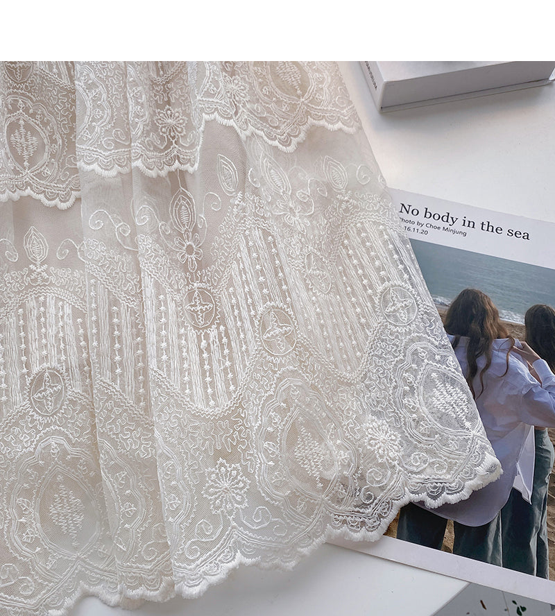 The new Korean version is gentle and thin A-line skirt  5811