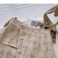 Jupe à carreaux slim taille haute à simple boutonnage de conception irrégulière 5582