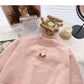Imitation mink sweater personality hollowed out  6099