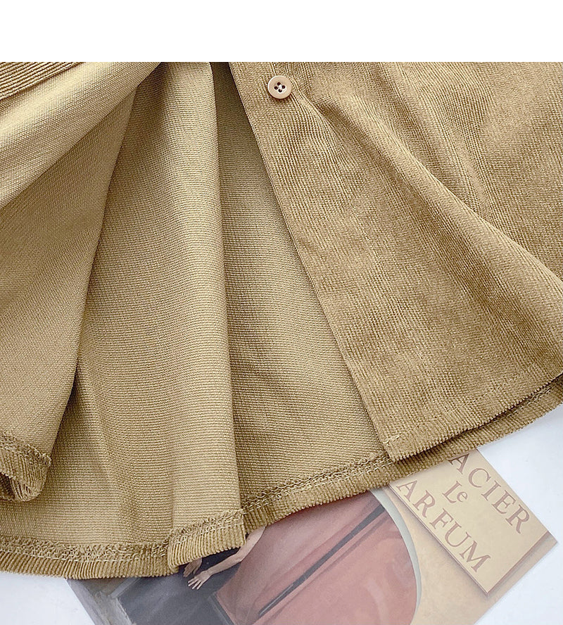 Haut à manches longues avec lacets et ceinture de style coréen 6340