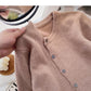 Single breasted irregular design fashion lazy loose top  5899