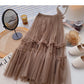 New Korean retro fashion A-line dress  5788