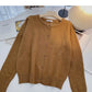 Cardigan Strickmantel einfarbig Langarm Einreiher Top 6661