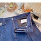 New Korean casual versatile high waist A-line short skirt trend  5585
