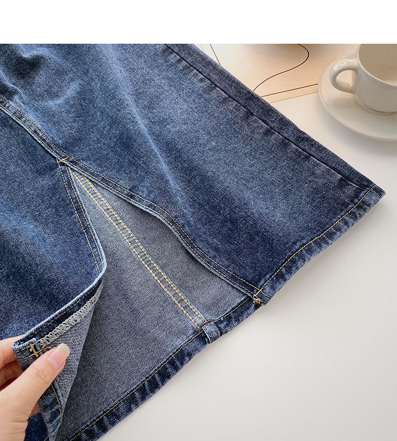 Neuer A-Linien-Rock im Nischendesign mit hoher Taille und hoher Taille 5717