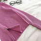 Women's fashion Lapel long sleeve short open navel sweater  6544