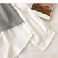 Design sense stitching fake two thin sweaters  6450