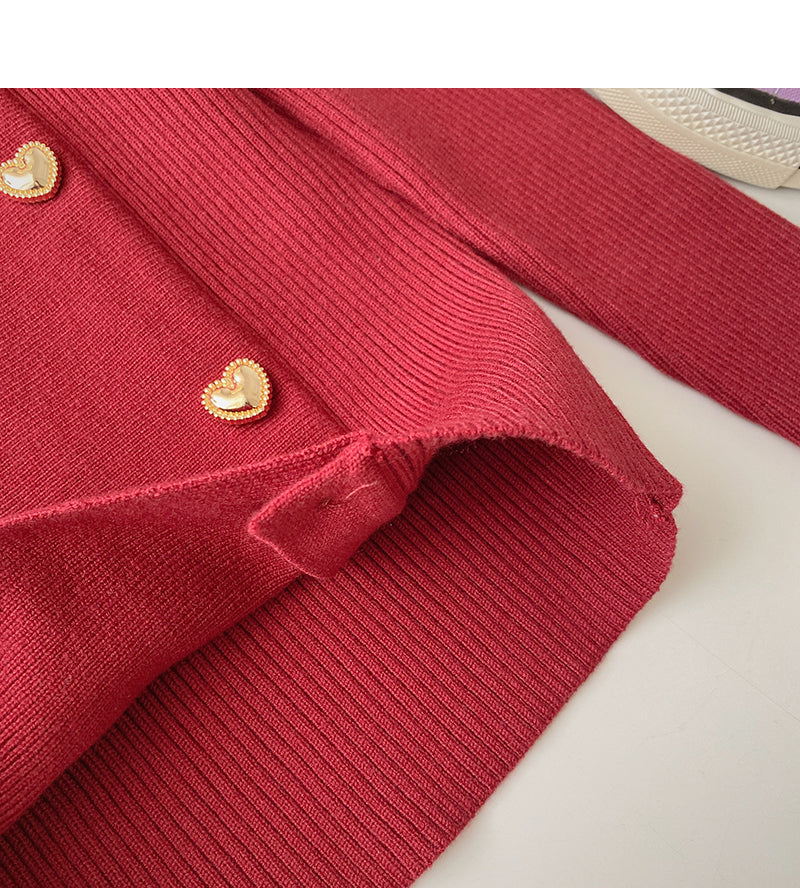 Square neck Vintage long sleeve sweater  6533