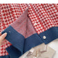 Manteau à manches longues à carreaux mille oiseaux de couleur contrastée 6072