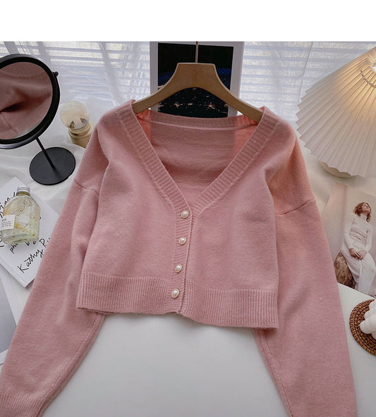 Korean version small man looks thin and slim, short top is fashionable  5857