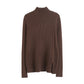 Einfacher vielseitiger Pullover mit halbem Stehkragen 7527