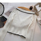 Schlankes Design mit personalisiertem Revers-Langarm-Pullover Top 6604