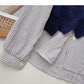 Fashion shirt stitching knitted vest fake two-piece top design  6327