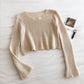 Age reducing candy color sweater casual slim long sleeve bottomed top  6490