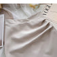 Korean version of foreign style gentle and thin pleated high waist A-shaped skirt  5663