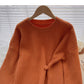 Korean minority design foreign style one button loose top fashion  5935