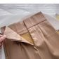 Korean fashion temperament split hip A-line skirt  5699