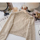New Korean cross style short V-Neck long sleeve top  6346