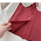 Babykragen Color Blocking Bandage Langarmshirt 6400