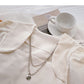 Design Kette Square Neck Shirt Pullover Top 6355