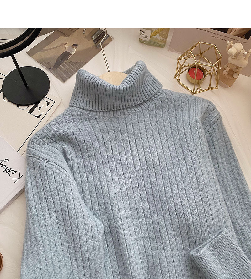 Lazy loose short slim long sleeve Pullover Top  6119