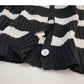 Long Sleeve Striped short slim casual knit top  6512