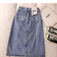 New women's Korean retro Hong Kong cowboy student skirt  5679