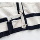 Small fragrance retro nail bead color matching V-neck bow top  6034
