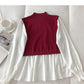 New Korean round neck retro thin wool sweater for women  6471