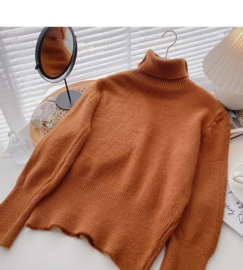 Korean version lazy temperament thin loose Pullover long sleeve top  5932