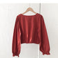 Design sense niche shirt versatile blouse  6256
