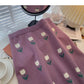 Korean slim and versatile elastic high waist skirt  5749