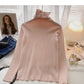 Knit bottomed shirt with slim fit top inside  6567