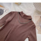 Design sense knitwear stand collar chain long sleeve top  6689