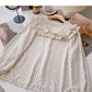 Baby collar lace design aging shirt  6407